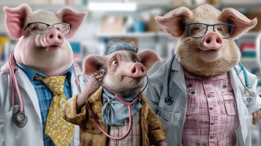 Piggy in the middle