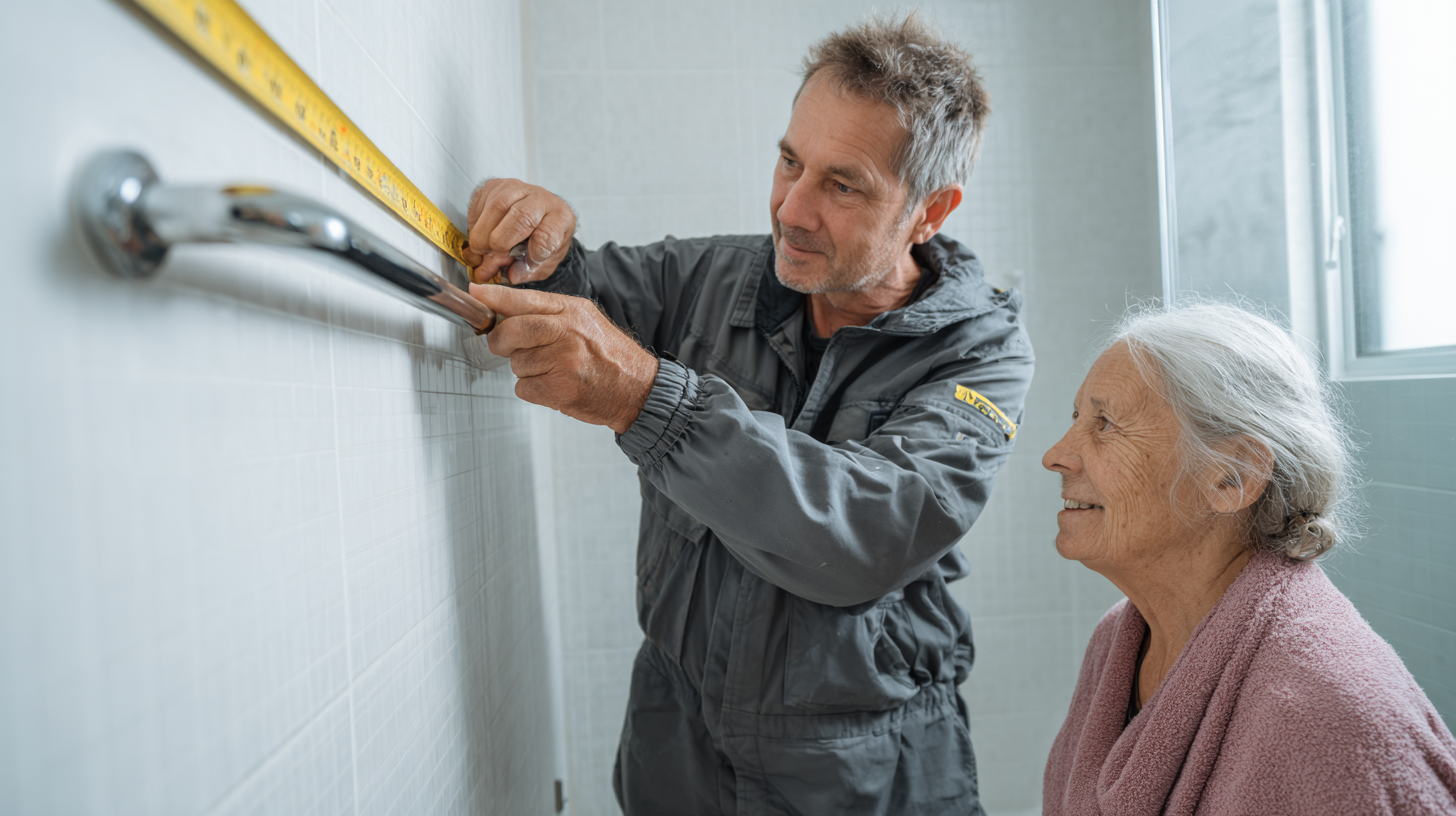 Occupational therapist assessing home safety modifications under Support at Home program.