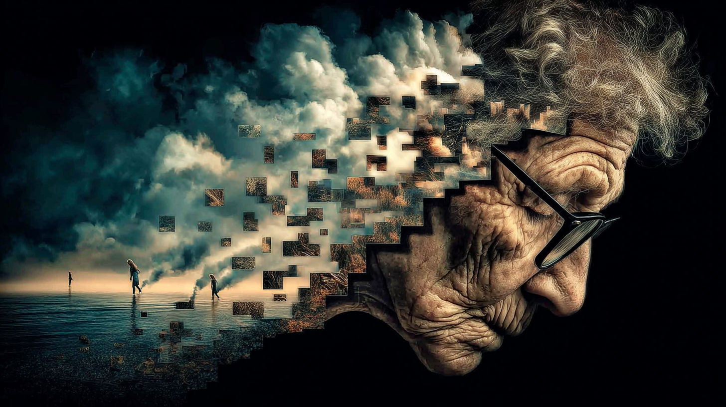 Elderly woman sitting by a window reflecting on memory loss and dementia, representing end-of-life decision making